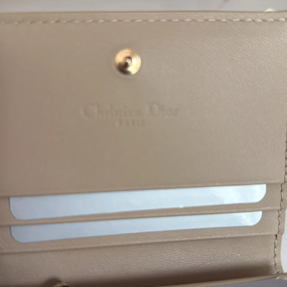 Dior Mini Lady Dior Gardenia Wallet